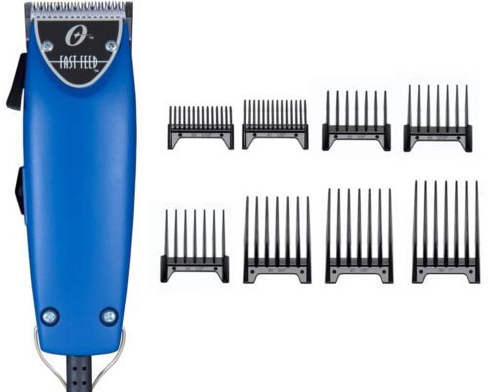 Oster Fast Feed Blue Soft Touch + 8pc Combs Oster