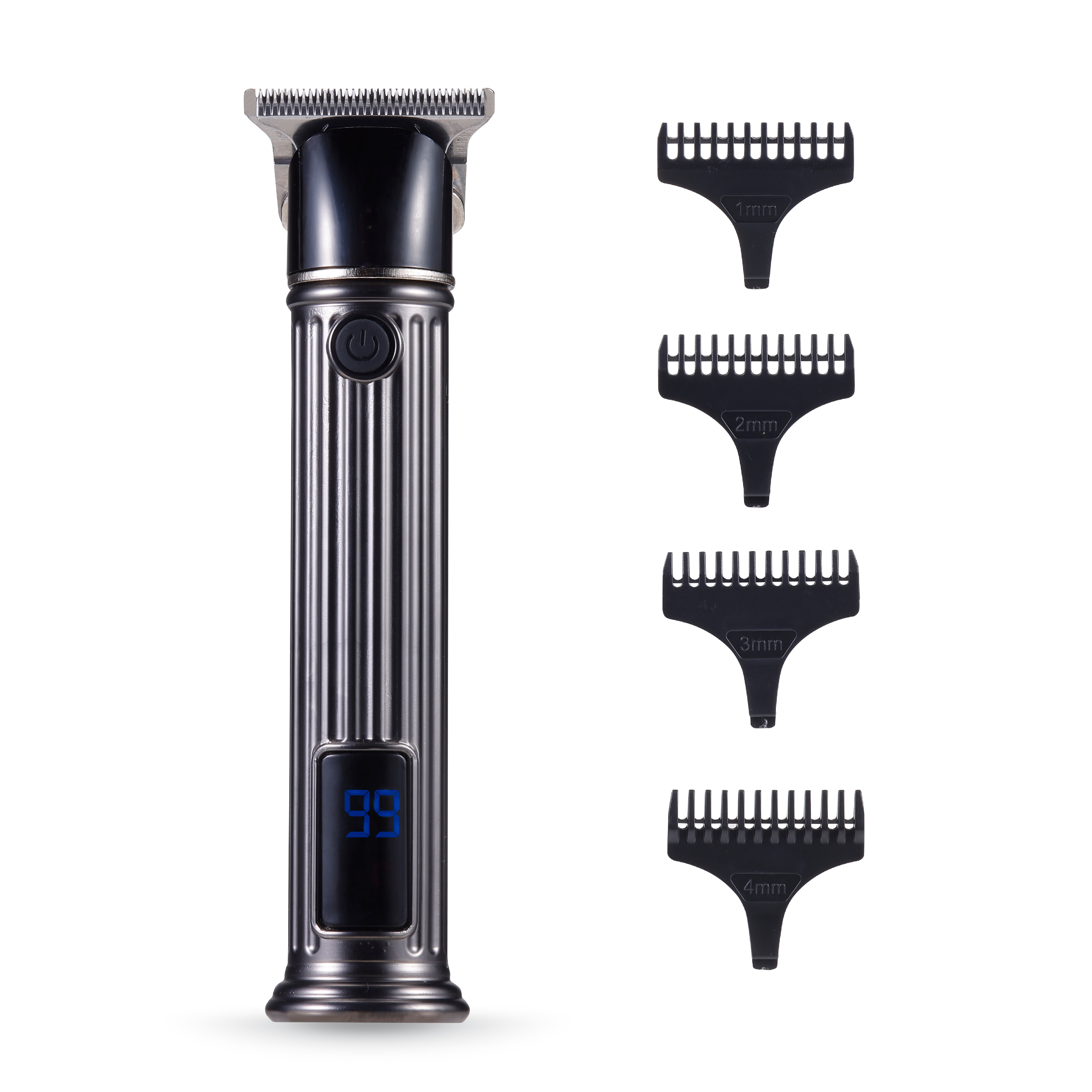 Brookstone Cordless Rechargeable Metallic Men's Electric Hair Clipper Kit, Brookstone