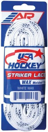 A&R Sports USA Waxed Hockey Laces, 132-Inch, White A&R Collectibles