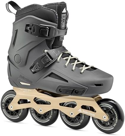 Rollerblade Lightning 90 Men's Urban Inline Skate, Anthracite and Taupe Rollerblade