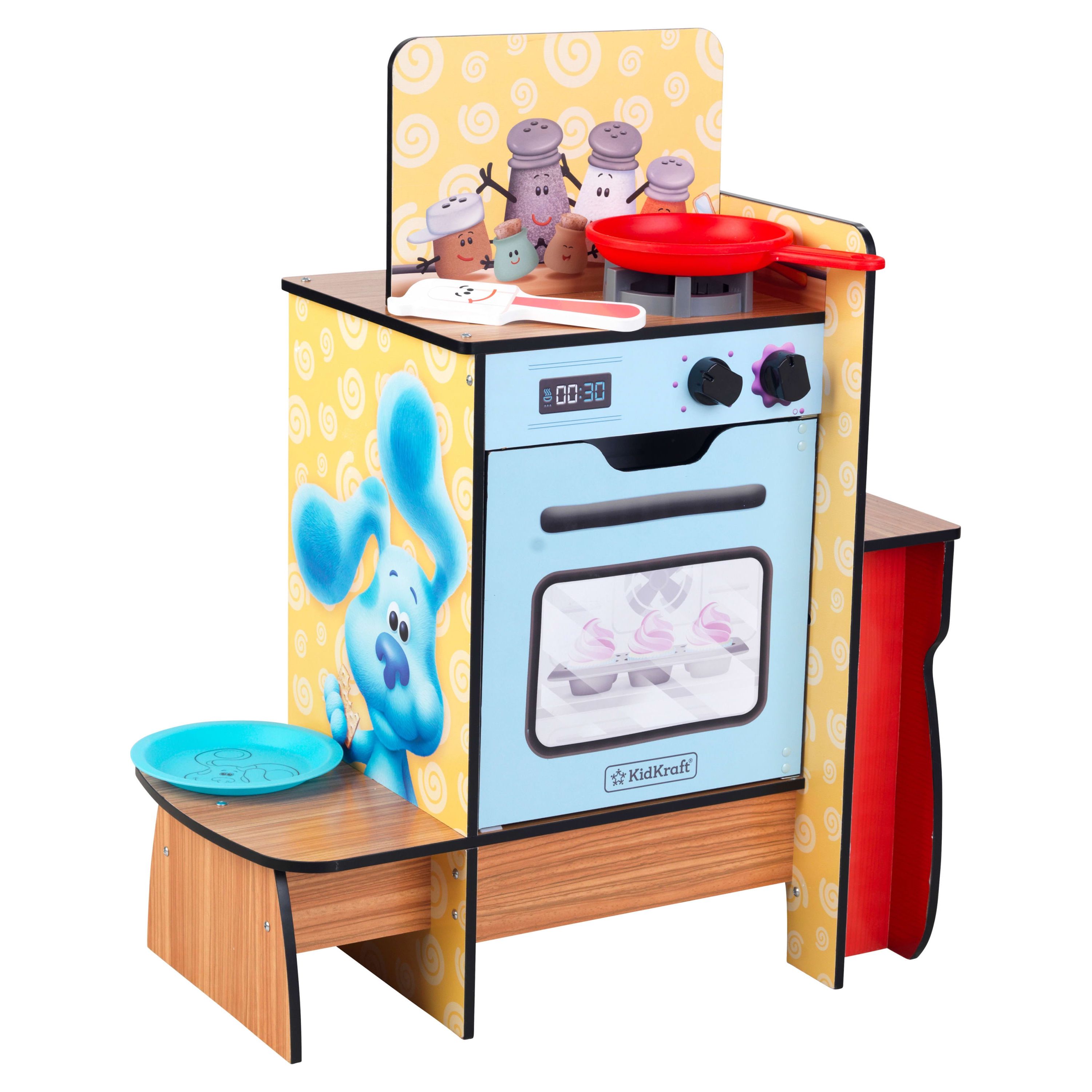 KidKraft Blue's Clues & You! Cooking-Up-Clues Wooden Play Kitchen & Handy Dandy Notebook KidKraft