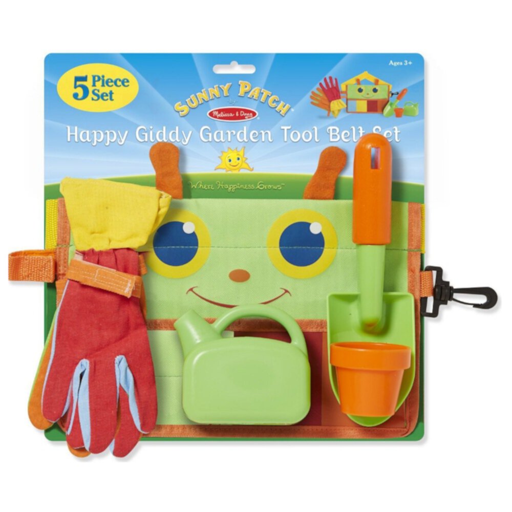 Melissa & Doug Happy Giddy Garden Tool Belt Set Melissa & Doug