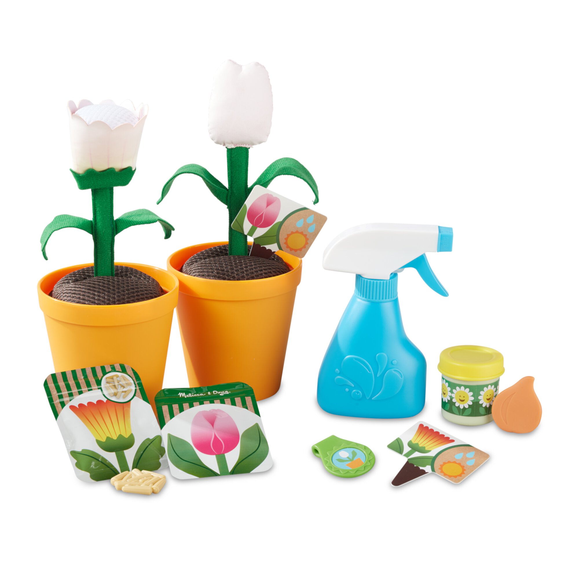 Melissa & Doug Let’s Explore Flower Gardening Play Set with Color-Changing Flowers (16 Pieces) Melissa & Doug