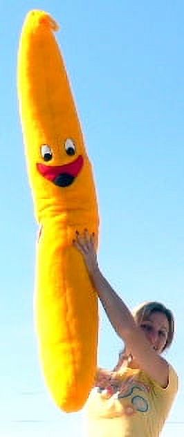 American Made Giant Stuffed Banana 5 Feet Tall Big Plush Fruit Soft Plush Big Plush