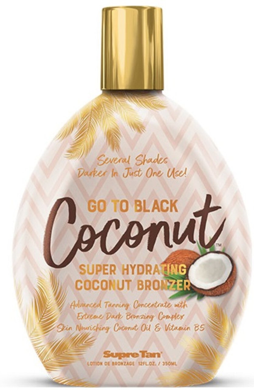 Supre Tan Go To Black Coconut Bronzer Tanning Lotion 12 fl oz Supre Tan