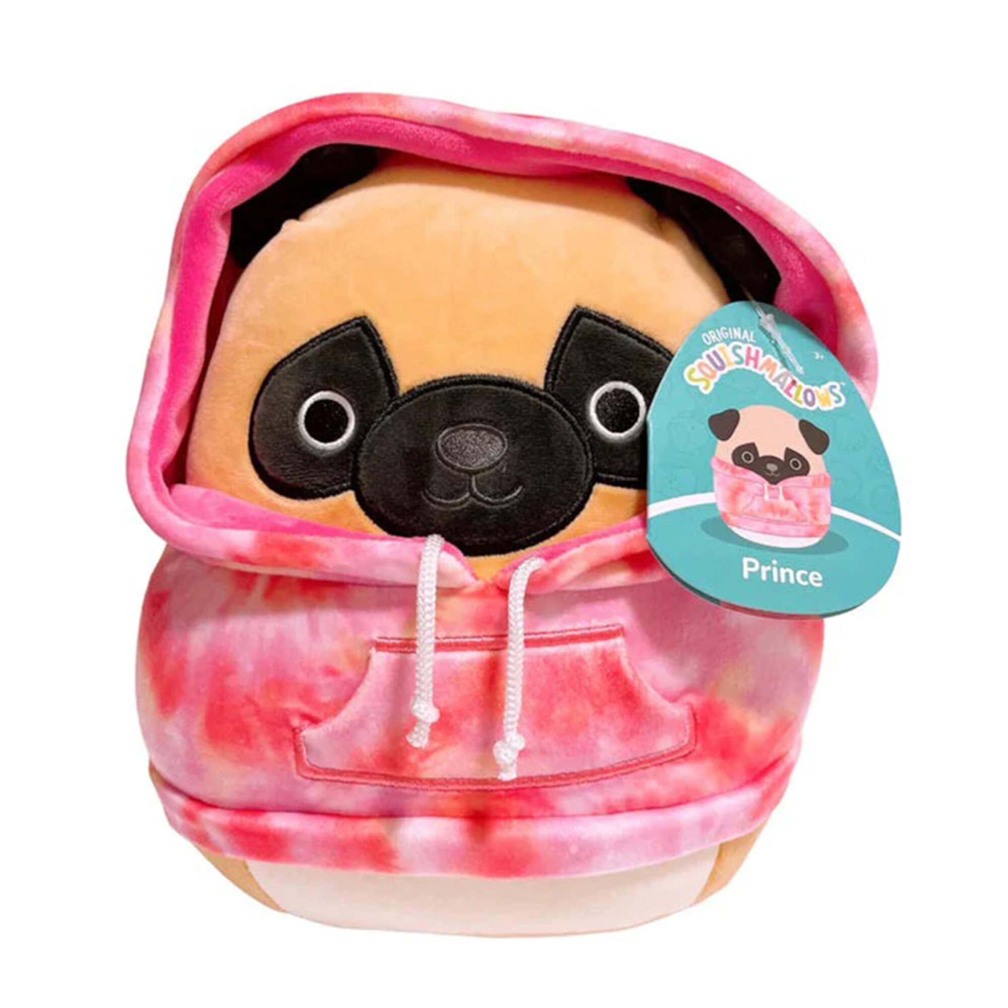 Squishmallows Official Kellytoy Plush Toy (12 Inch, Prince the Dog Hoodie Squad) Kellytoy