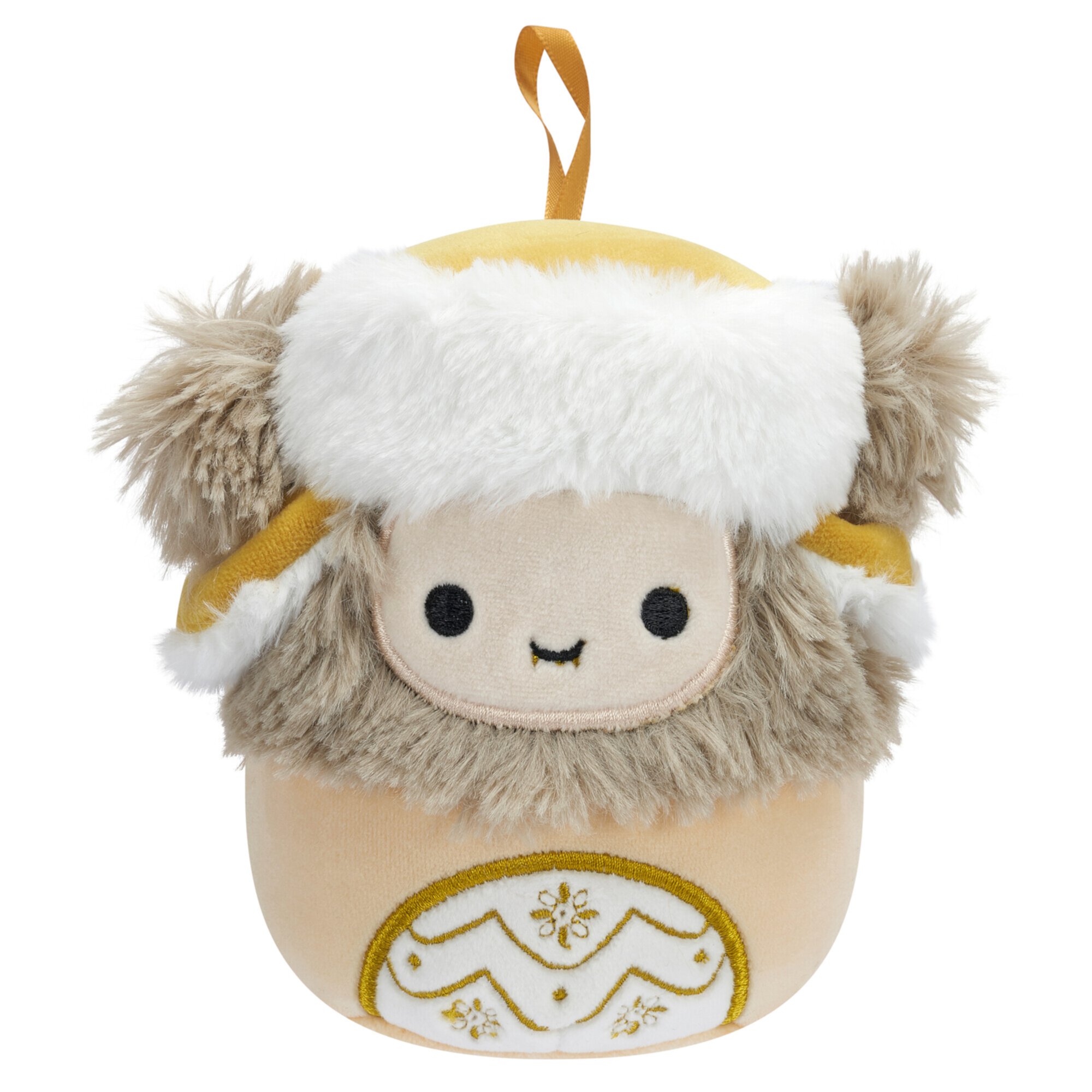 Squishmallows Official Plush 4 inch Holiday Yeti with Gold Hat- Childs Ultra Soft Stuffed Toy Ornament Squishmallows