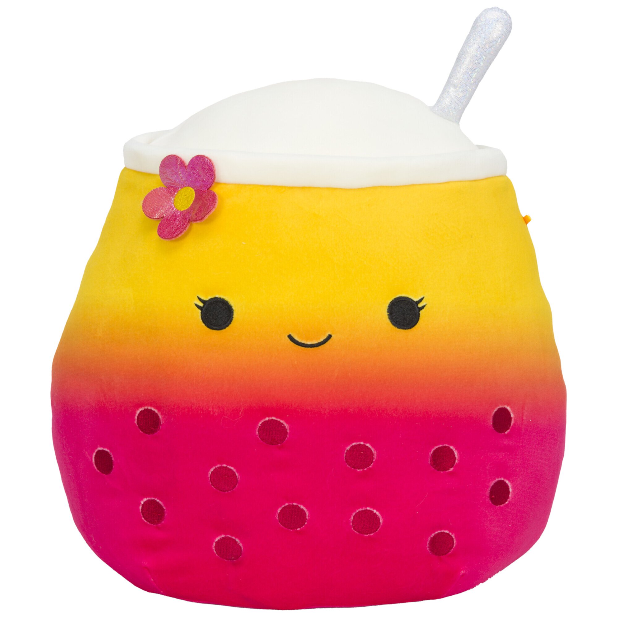 Squishmallows 12 inch Bergit the Pink and Orange Gradient Boba - Child's Ultra Soft Stuffed Plush Toy Squishmallows