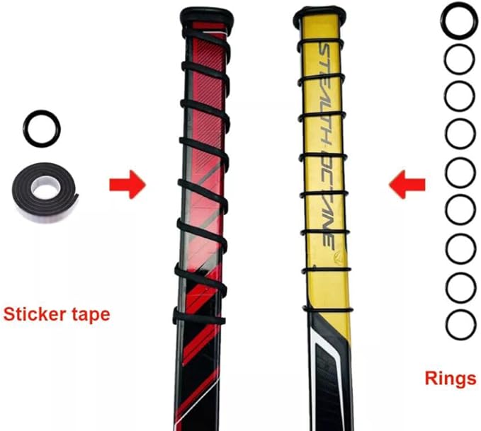 Ice Hockey Grip heat shrinkable sleeve with scaly stria to increase friction DUTYBOD