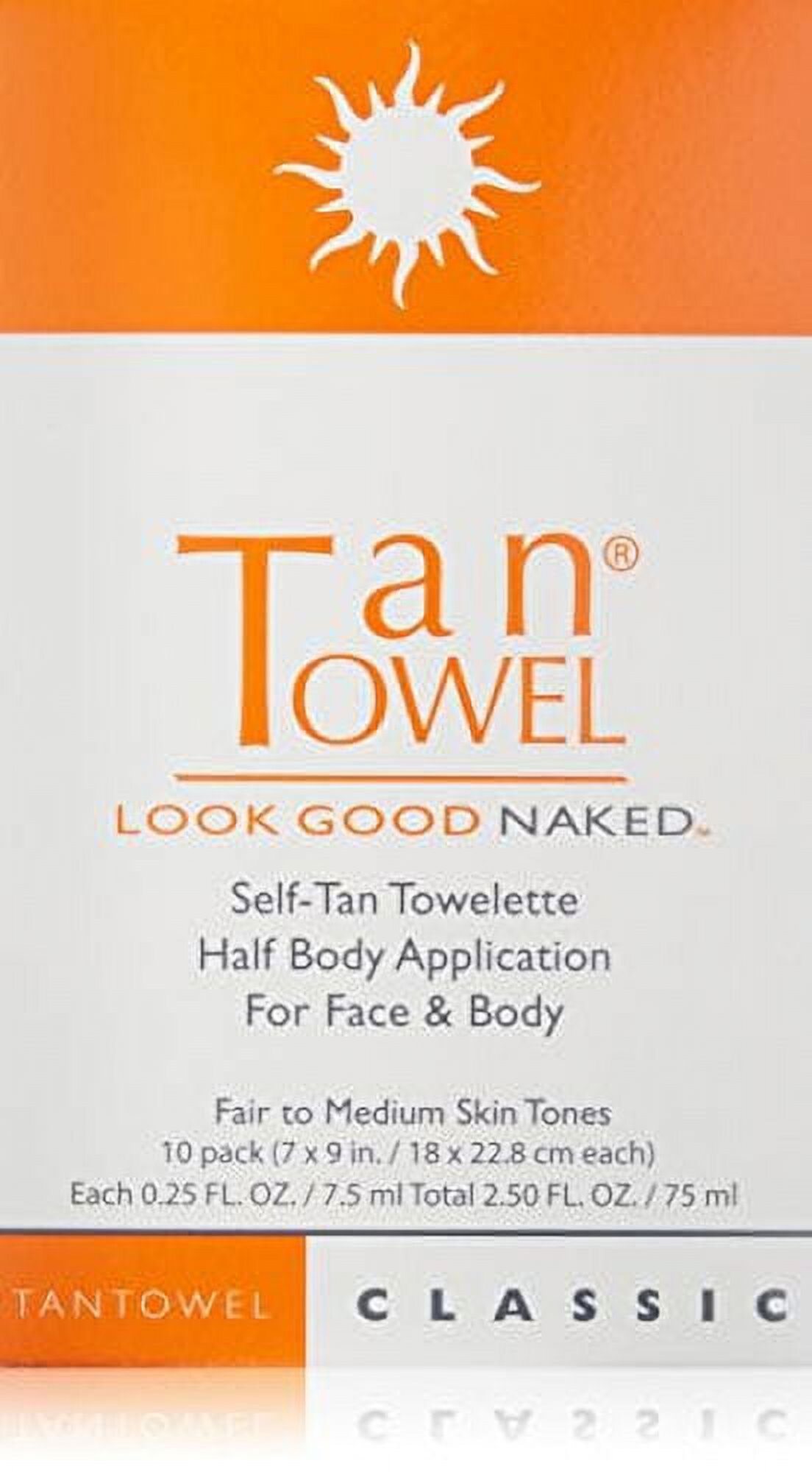 Tan Towel Self Tan Towelette Classic 10 Count Tan Towel