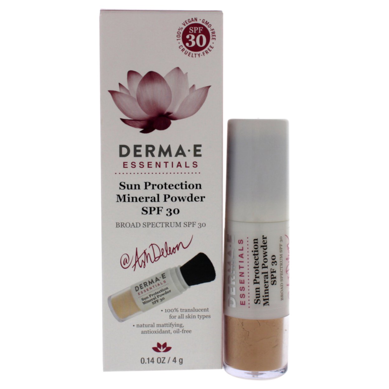 Derma-E Sun Protection Mineral Powder SPF 30, 0.14 oz Sunscreen Derma E