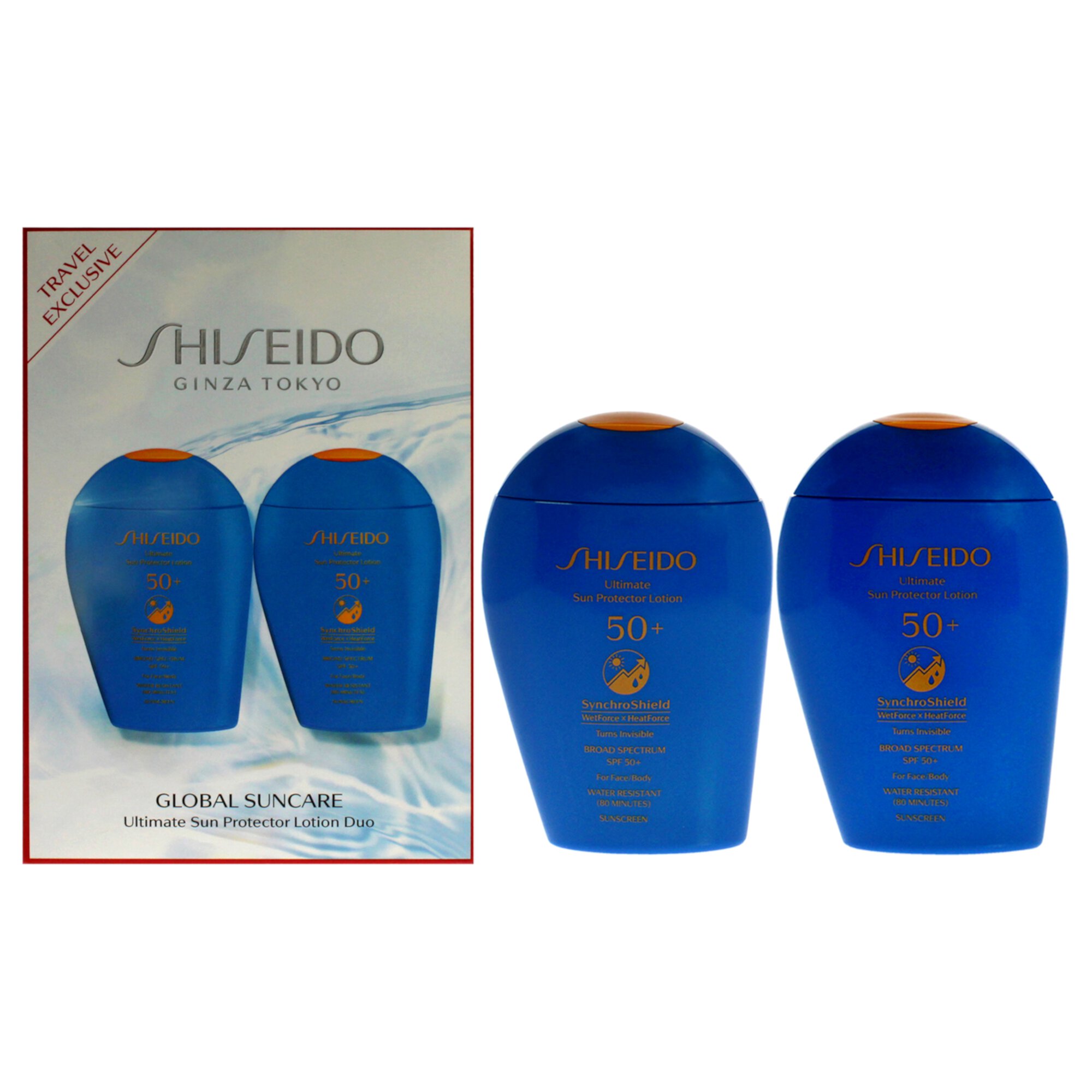 Shiseido Ultimate Sun Protector Lotion SPF 50 Plus Duo , 2 x 5 oz Lotion Shiseido