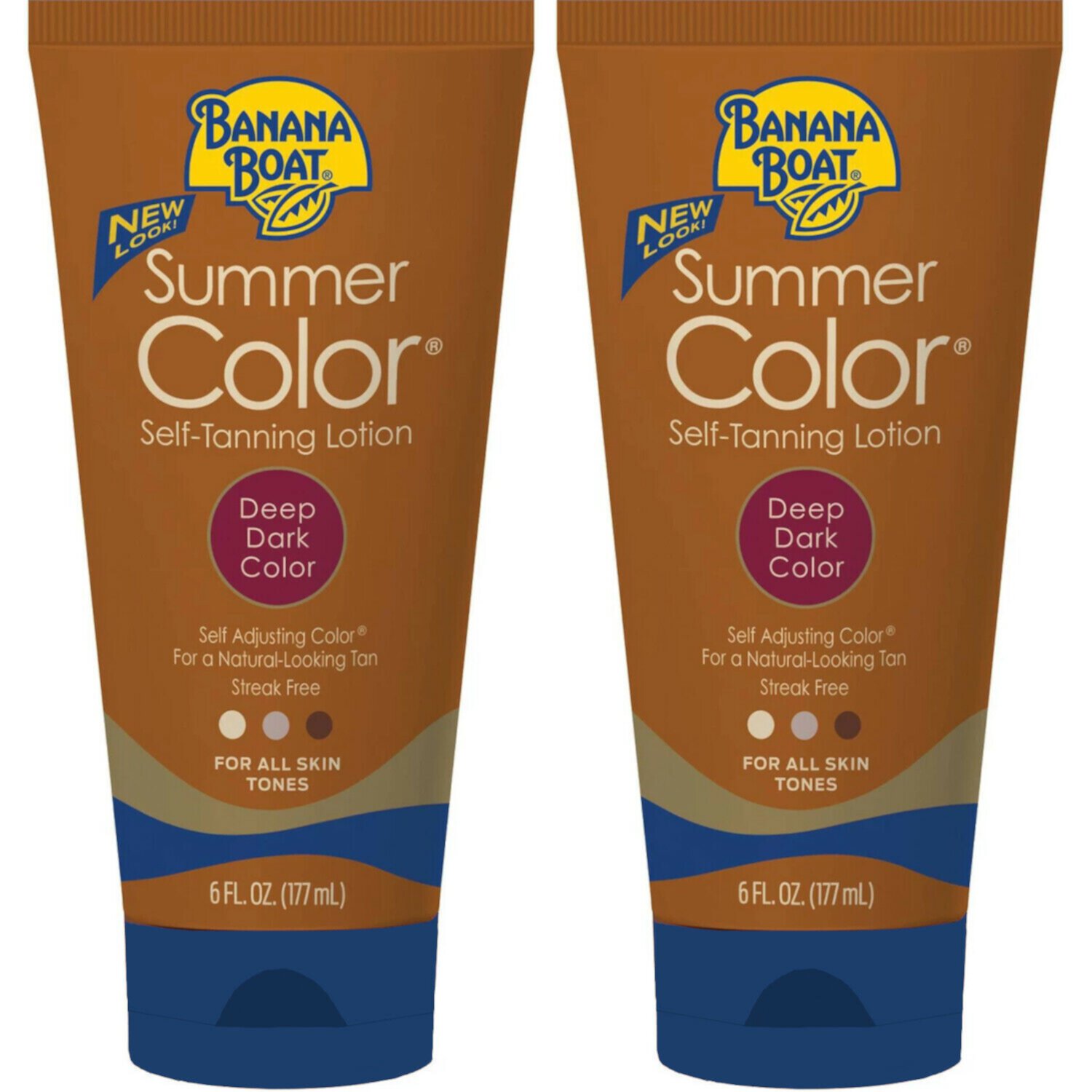 2 Pack Banana Boat Summer Color Self-Tanning Lotion, Deep Dark Color 6oz Each Kayronica Ecom LLC