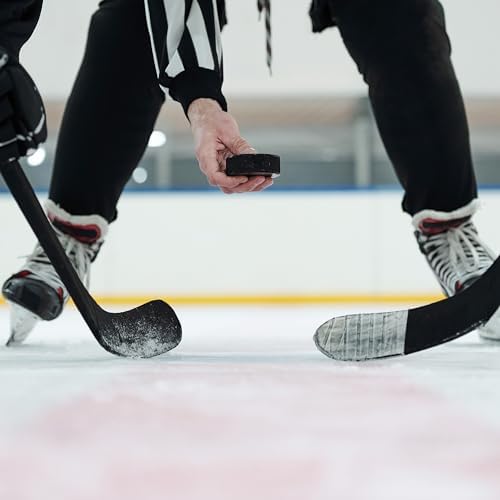 Swing Sports Hockey Pucks Bulk Set - 12pk 3x1in Rubber 6oz Black Hockey Biscuits for Practice and Training Swing Sports