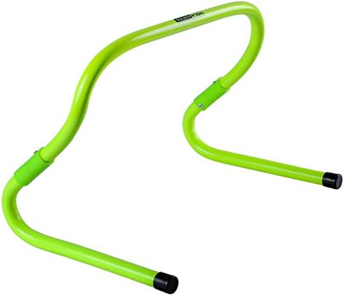 HolaHatha Football and Soccer Training Sports Equipment Speed Agility Hurdle 8 to 11.8 Inch Height Adjustable, Easy Storage, Bright Green HolaHatha