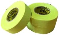 3 Rolls of Comp-O-Stik NEON Yellow Hockey Lacrosse Bat Cloth Stick Tape Athletic Tape (3 Pack) Made in The U.S.A. 1" X 20 Yards Comp-O-Stik