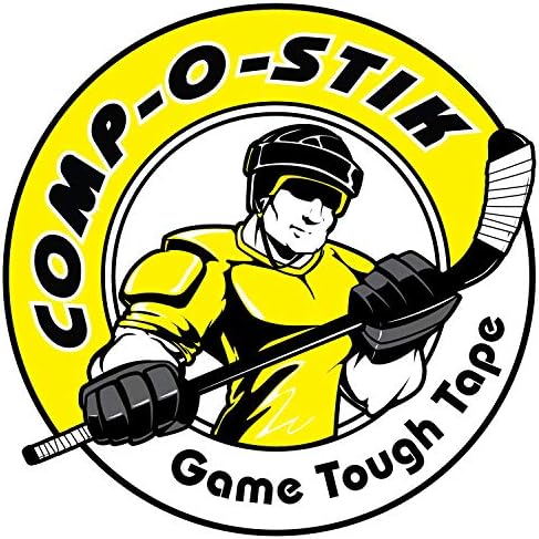 Hockey Tape Clear, Durable Thick and Strong Poly Shin Pad Tape, COMP-O-STIK 4 Pack 24MM X 25M, Easy to Stretch and Tear, Exceptional Performance with Minimal Adhesive Residue Comp-O-Stik