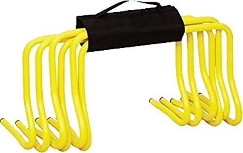 Set of 6 Speed Agility 6" Hurdles with Carry Strap Sportsgear US