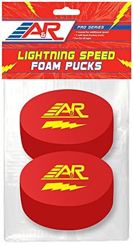 A&R Sports Pro Series Lighting Speed Foam Pucks (Pack Of 2) Red A&R Sports