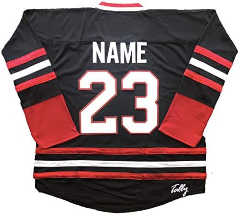 Tally Team Canada Hockey Jerseys (Black) - We Customize and Ship to You Tally