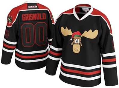 Детское хоккейное джерси Griswold Moose Clark #00 с вышитыми буквами и цифрами, 100% полиэстер, S-XL UNLC