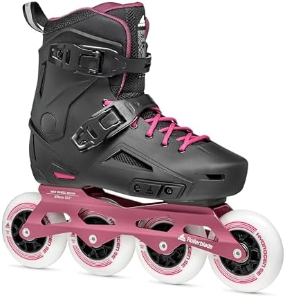 Rollerblade Lightning 90 Women's Urban Inline Skate, Black and Sangria Rollerblade