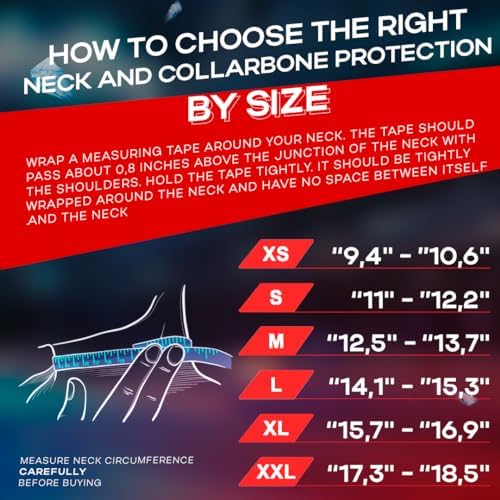 IceArmax Hockey Neck and Collarbone Guard Patented Reinforced Protection from Both Hits and Cuts Youth to Adult Sizes from XS to XXL Helps to Avoid Knock Injuries and Skate Lacerations Generic