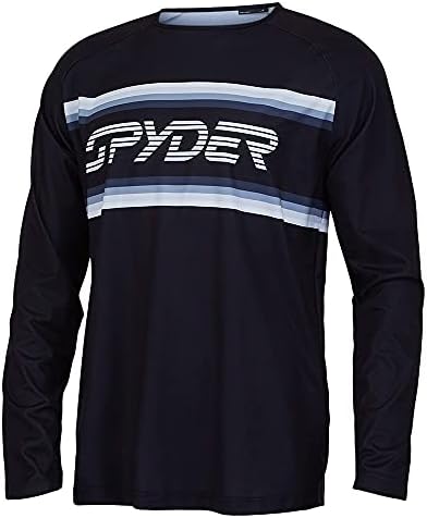 Spyder Men's Pump Long Sleeve Crew Neck Light Weight Tee Spyder