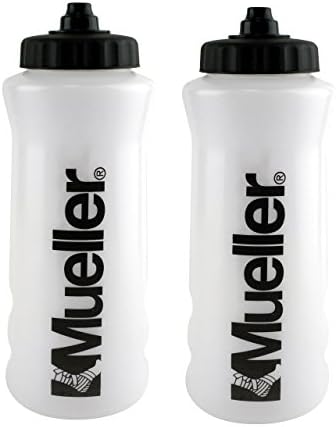 Mueller Quart Bottle w/Sureshot Squeeze Natural Color w/Black Letters (2) Mueller