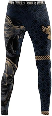 Raven Fightwear Men's Ulfhedinn BJJ MMA Spats Black Raven Fightwear