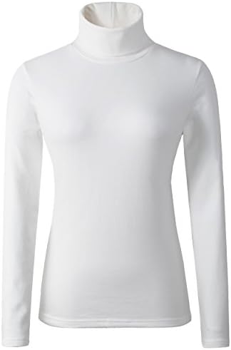 Женский Топ HieasyFit Soft Cotton Turtleneck Basic Pullover HieasyFit