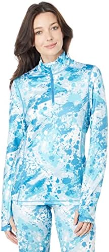 Hot Chillys Women's Micro-Elite Chamois Printed Tight Midweight Body Fit Base Layer Hot Chillys