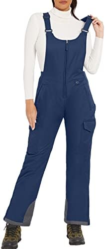 GEMYSE Women's Winter Waterproof Ski Bib Overalls Insulated Snowboarding Pants Gemyse