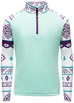 Spyder Girls Surface Zip T-Neck Spyder