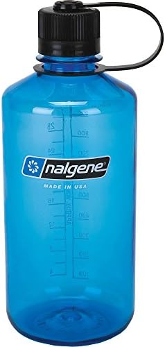 Бутылка для воды узкого горлышка, 1 кварт, Серый синий - 32 унции, Тритан Nalgene