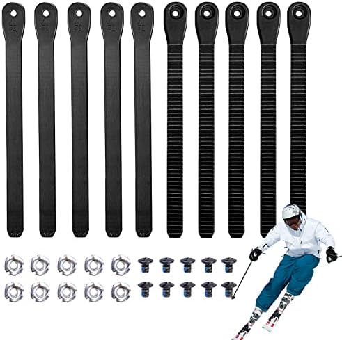 Pack 10 Snowboard Ankle Ladder Strap Binding,Snowboard Binding Ladder Straps for Snowboard Strap-in System,Snowboard Binding Straps Replacement... UCandy