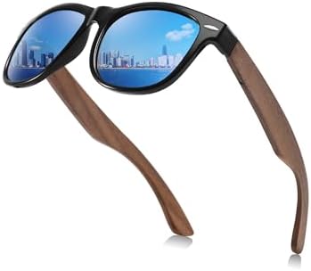 Sunglasses Polarized for Women Men Outdoor: Wood Sun Glasses with UV400 Protection Reduce Glare for Cycling GREENTREEN