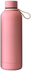 Water Bottle insulated, 17Oz, Sports Water Bottle, Double Walled, Stainless Steel Bottle, Water Bottle with Handel, Water Bottle Less than 20 dollars, Water Bottle for Girls, Leak Proof (Light Pink) Generic