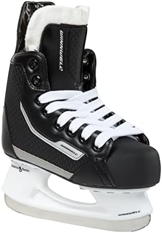 Winnwell Youth Hockey Skate with Balance Blades - AMP300 - Ice Hockey Skates for Boys & Girls - Helps Children Learn to Skate Sooner Winnwell