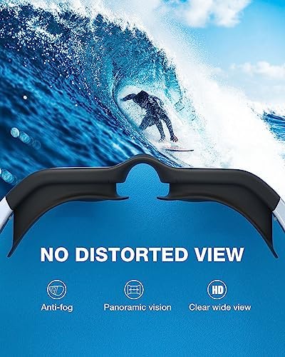 ZIONOR Swim Goggles, Upgraded G1 Polarized Swimming Goggles Anti-fog for Men Women Adult ZIONOR