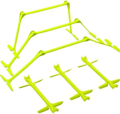 QUICKPLAY PRO Adjustable Height: 6", 9" + 12" The Original All-in-One Speed Hurdles (Set of 6) Speed Training Hurdles, Agility Hurdles and Plyometric Hurdles Patented Quickplay