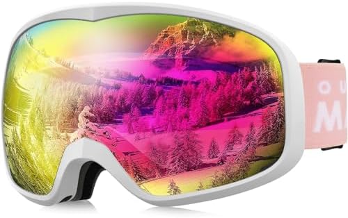 OutdoorMaster Owl Ski Goggles OTG, Snow Snowboard Goggles for Men Women Youth, Anti-Fog, 100% UV Protection OutdoorMaster