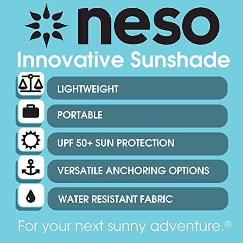 Neso Tents Grande Beach Tent, 7ft Tall, 9 x 9ft, Reinforced Corners and Cooler Pocket Neso