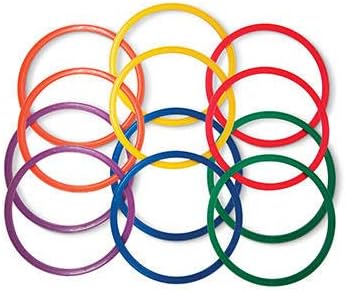 Speed and Agility Flat Hoops - Set of 12-14", 20" or 24" Rings Palos Sports