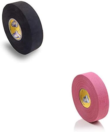 Howies Hockey Stick Premium Cloth Tape or Shin Tape 2-Pack You Choose Colors (Pink (1) / Black (1)) Howies