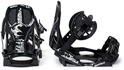 Matrix Unisex Adult PH-611 All-Mountain Adjustable Snowboard Bindings, Medium, Fit Most Boot Sizes 5-11 Whitewoods