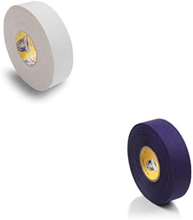 Howies Hockey Stick Premium Cloth Tape or Shin Tape 2-Pack You Choose Colors (Purple (1) / White (1)) Howies