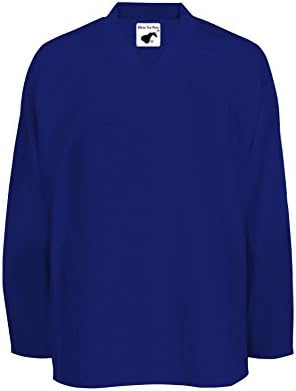 Pearsox Mesh Polyester Hockey Jersey for Men's - Ice Hockey Athletic Plain Sports Jersey with Pullover Closure, Long Sleeves (Royal, YL/YXL) PEAR SOX