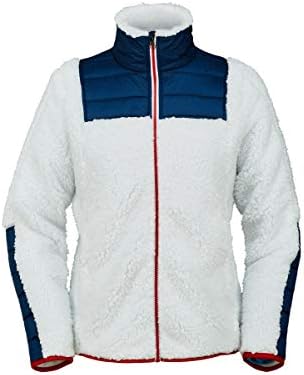 Spyder Active Sports Womens Boulder Full Zip, White, X-Large Spyder