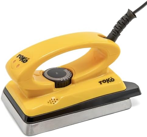 Toko T8 Hot Wax Iron - Ergonomic Ski and Snowboard Waxing Tool with Adjustable Temperature - 110V for use in the USA Toko